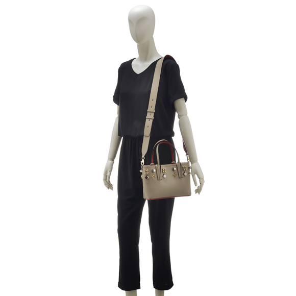 Christian Louboutin Tote Bag Cabata Mini Beige - Picture 8 of 9